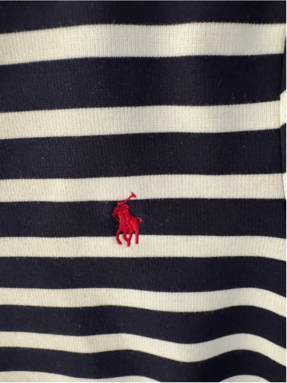 Polo Ralph Lauren girls navy and white striped dress